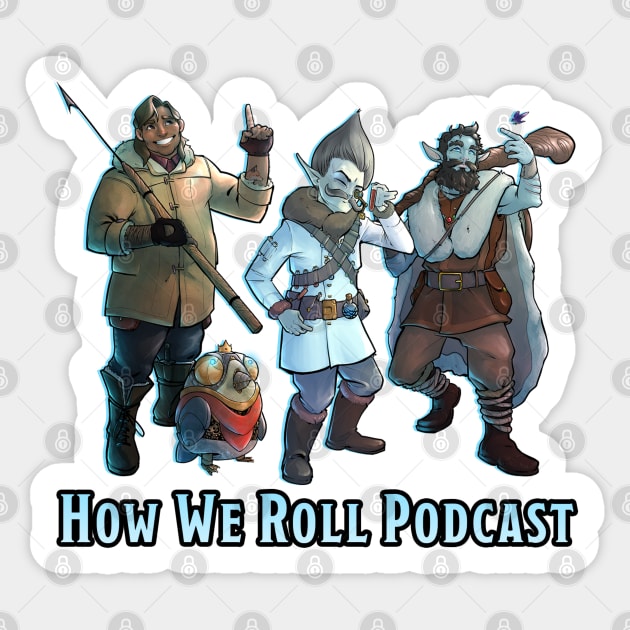 Frostmaiden Group Sticker by How We Roll Podcast